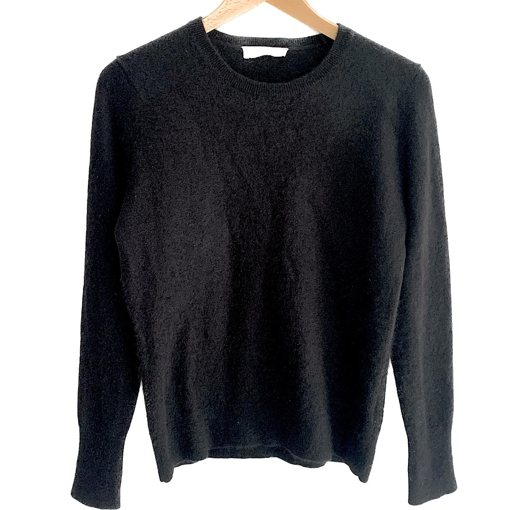 Everlane 100% Cashmere Black Long Sleeve Pullover Crewneck Sweater Women’s M.